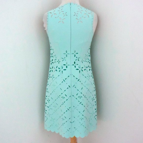 J CREW Laser Cut eyelet shift dress #B8789 - Picture 3 of 6